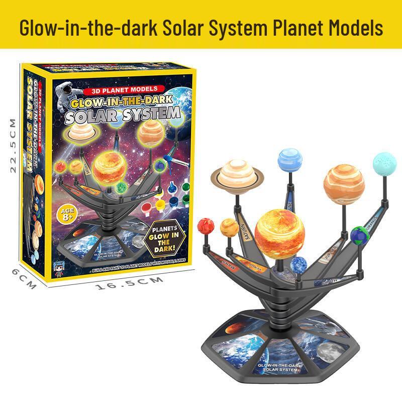 Handcrafted 3D Solar System Model Toy: Eight Planet Projection for Children s Early Education
