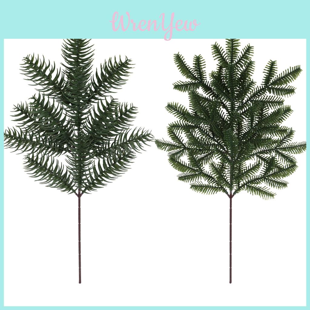 Faux Pine Tree Foliage With Injectionmolded Needles For Seasonal Decor And Event Arrangements