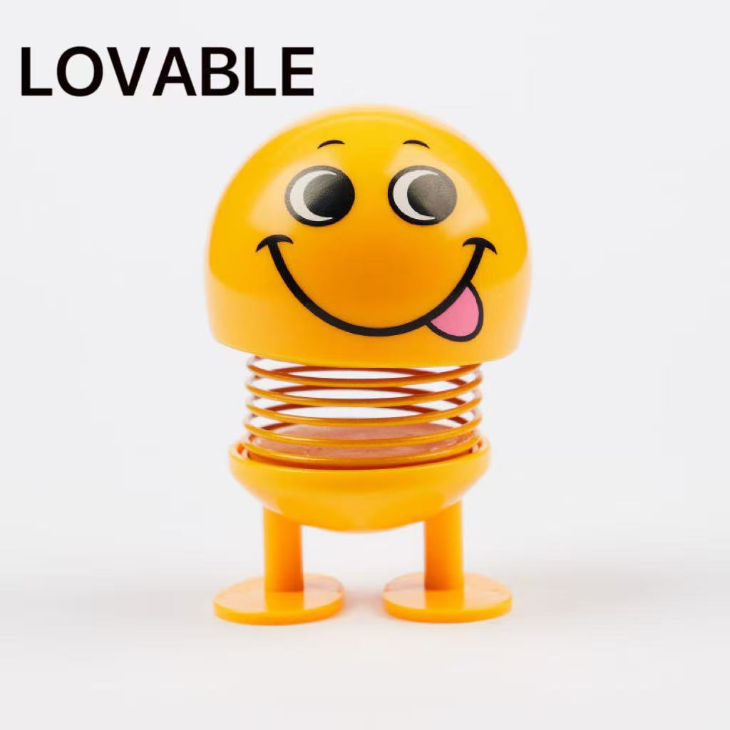 Car interior decoration decoration funny doll shaking head emoticons beautiful Internet red little idea
