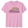 Teacher Teach Love Inspire TShirt Retro Rainbow Floral Gift Tee