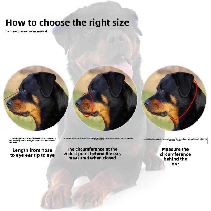 Dog Muzzle Medium and large dogs can adjust the mouth cage anti-bite and anti-barking non-toxic and breathable and do not fall