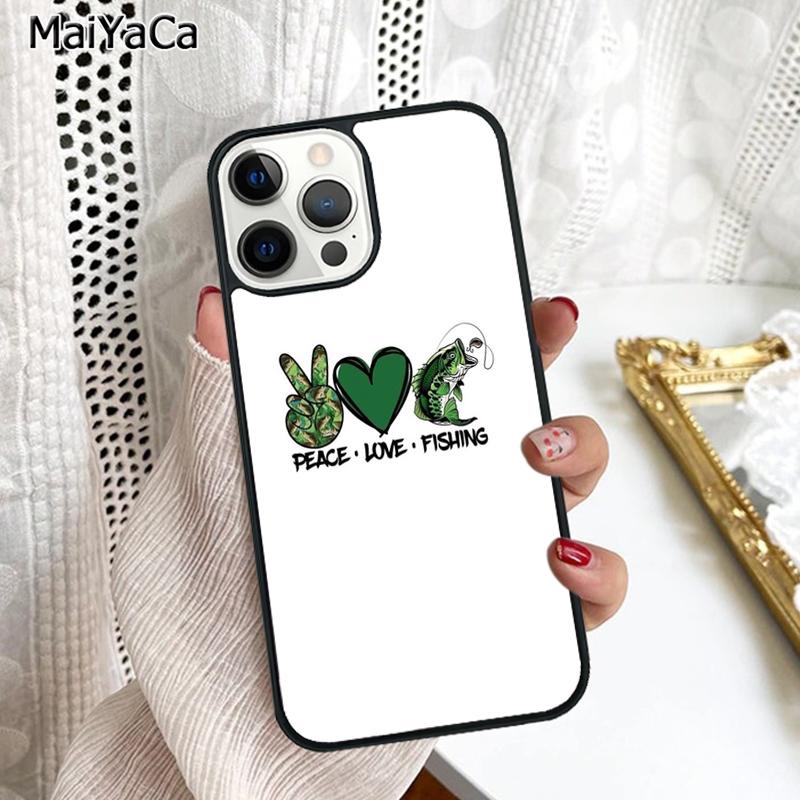 Love Fishing Phone Case Cover For iPhone 17 Air 16 16e 15 plus 11 12 13 14 pro max shell coque