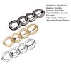 3Pcs Waist Button Adjustable 4-in-1 No-Sew Waist Buckle Alloy Waist Tightener for Jeans Skirts Sleeves Fits Most Waistbands