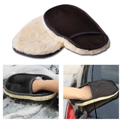 1 adet araba Styling yün yumuşak araba bulaşık eldivenleri temizleme fırçası motosiklet yıkama bakım ürünleri temizlik malzemeleri