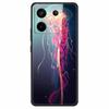 For Xiaomi Redmi Note 13 Pro 5G/Poco X6 5G Pattern Printing Case PC+Tempered Glass+TPU Phone Cover