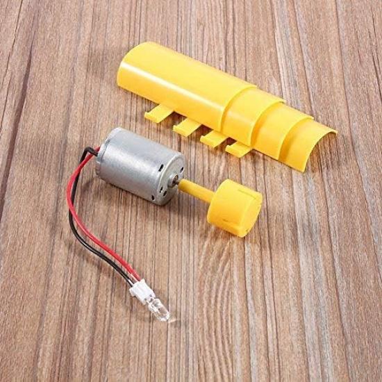 Electricity Generator, Micro Wind Turbines Dc Motor Vertical Motor Blades DIY Kit for Science Education Experiment, 5.5 M/s