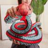 Scary Simulation Snakes Plush Toy Green/Red Stuffed Wild Animal Creative Snake Plushie Doll  Boys