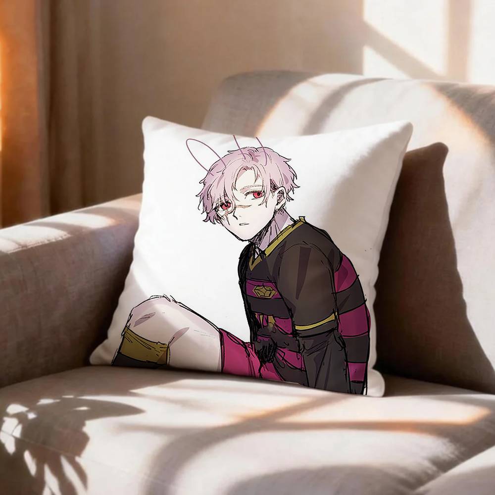 Blue Lock Manga Character Bunny Iglesias Pillow Case Pattern Printed Pillowcase For Living Room Sofa Cushion Cover