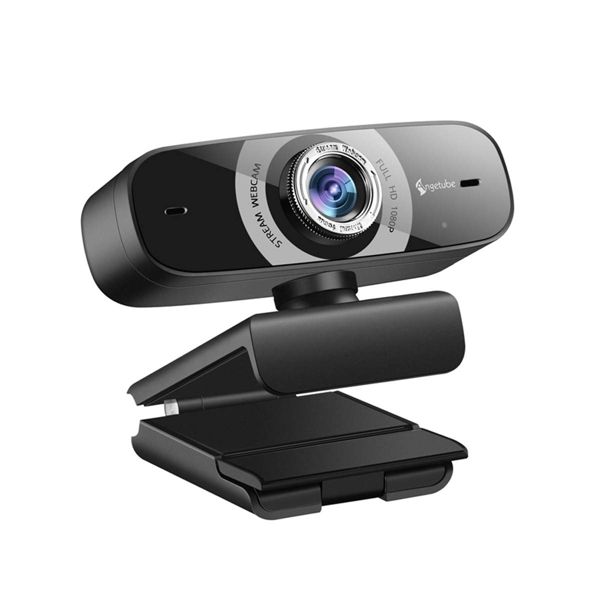 

Webcam Wide Angle Full HD 1080p Webcam 2 Megapixels Facial Beauty Function Microphone USB Connection ZOOM Skype Compatible Meetings Video Calls Remote