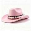 European and American Five-pointed Star Western Cowboy Hat Tibetan Men's and Women's Party Top Hat Outdoor Sports Sun Protection Hat