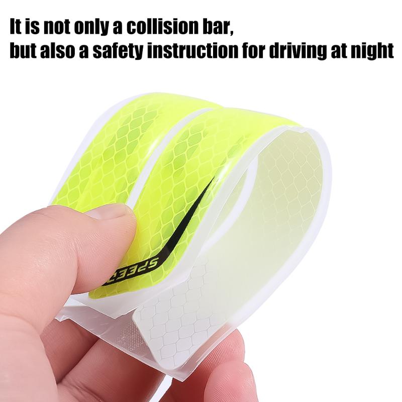 2pcs Car Wheel Arch Anti-collision Strips Night Reflective Decorative Car Stickers Exterior Accessories Decals