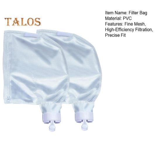 2 Pcs Pool Cleaner Filter Bag for Polaris Pool Cleaner 280/480 Models Fine Mesh High-Efficiency Filtration Precise Fit Pool Maintenance Supplies