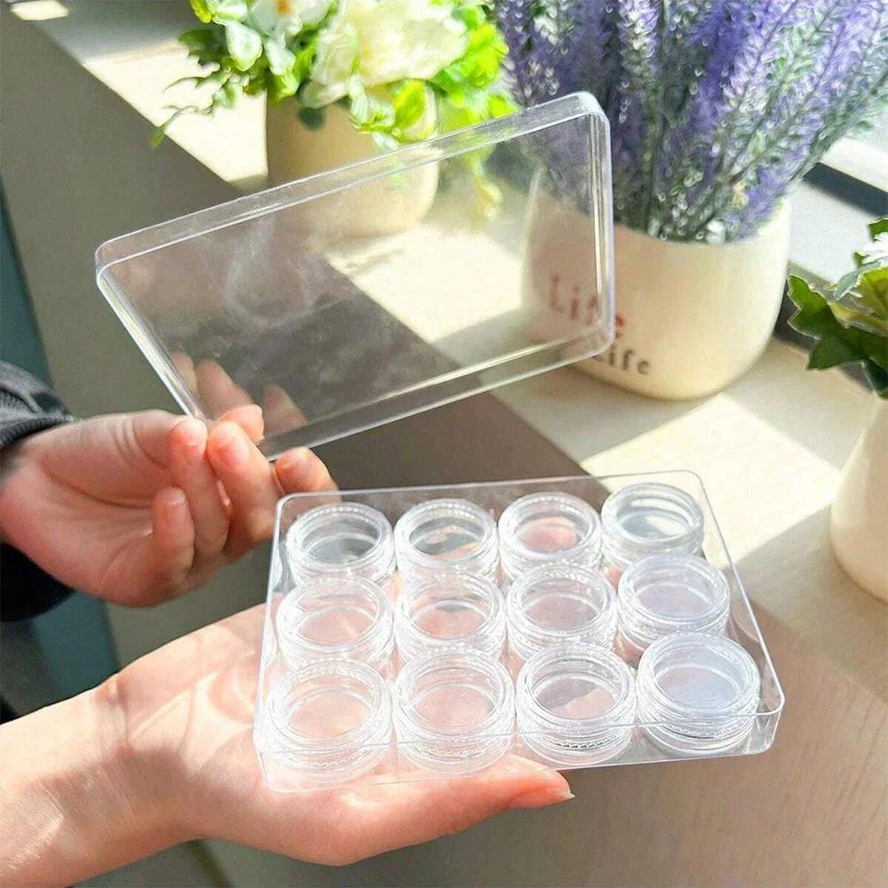 Compartment Organizer for Nail Art Supplies, Rhinestones, Beads, Nail Jewelry Container Box,contact Lens Cases