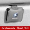Hub Caps Car Visor Glasses Storage Box Sunglasses Clip Card Holder For VW Volkswagen Polo Golf Jetta Lavida Octavia Tiguan Passa