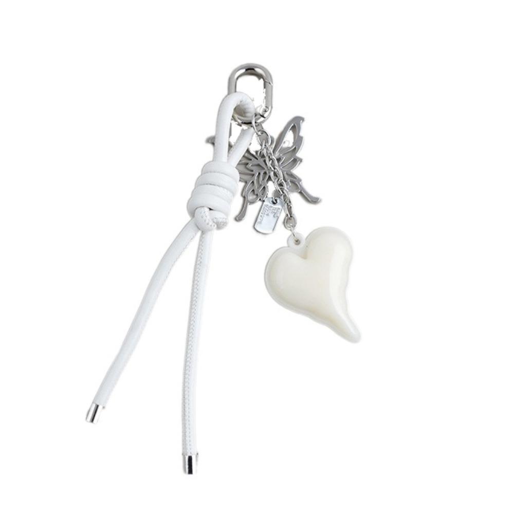 Hand-Woven Heart Shaped Bag Pendant Anti-Lost Braided Rope Key Chain  Birthday Parties
