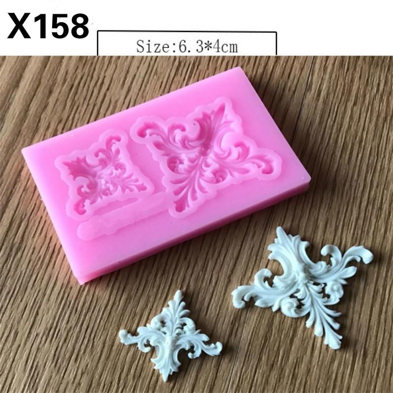 1ks Silikonová forma podložka se vzorem květin 3D krajková forma Fondantová dekorace dortu Nástroj pro cukrářství Pečicí nástroje Dortové nástroje