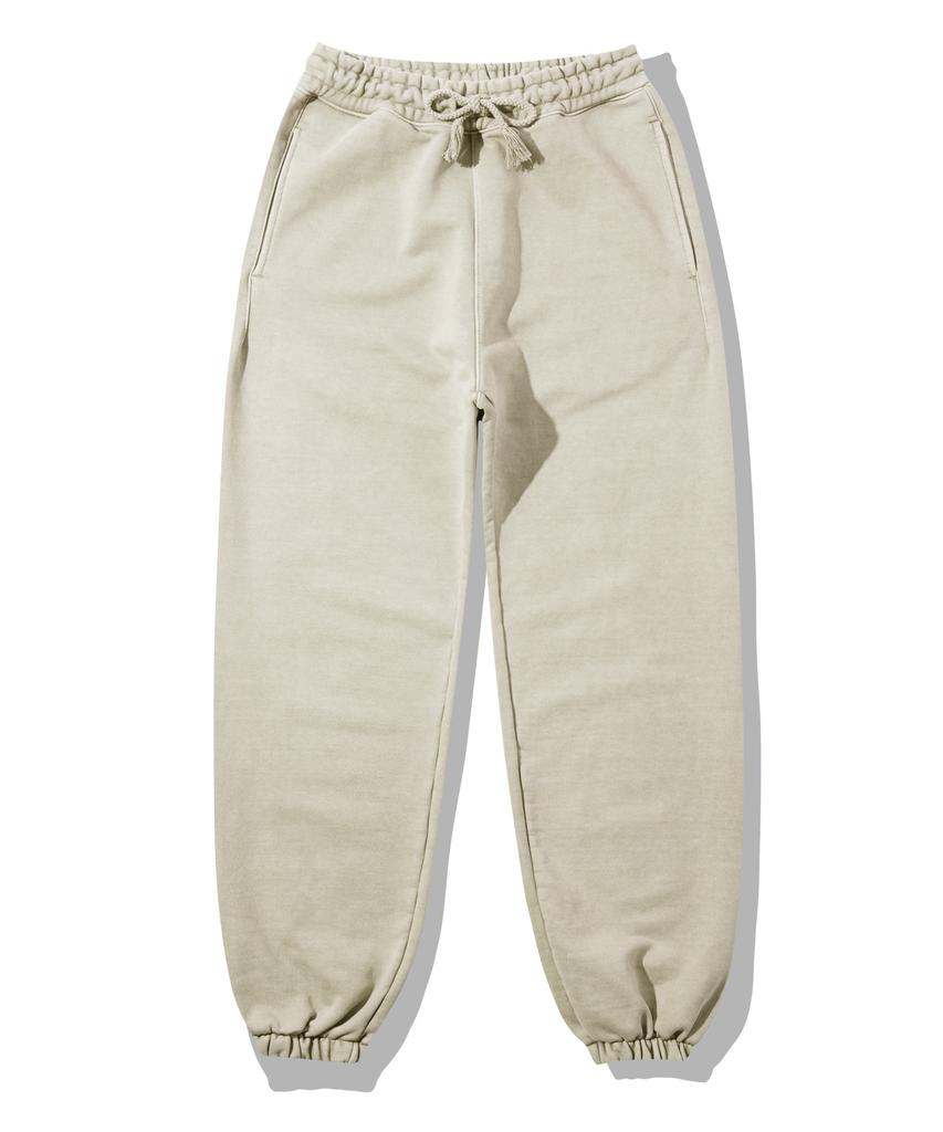 TOPBOY Heavy Duty Pigment Elastic Waist Jogger Pants Sand Beige