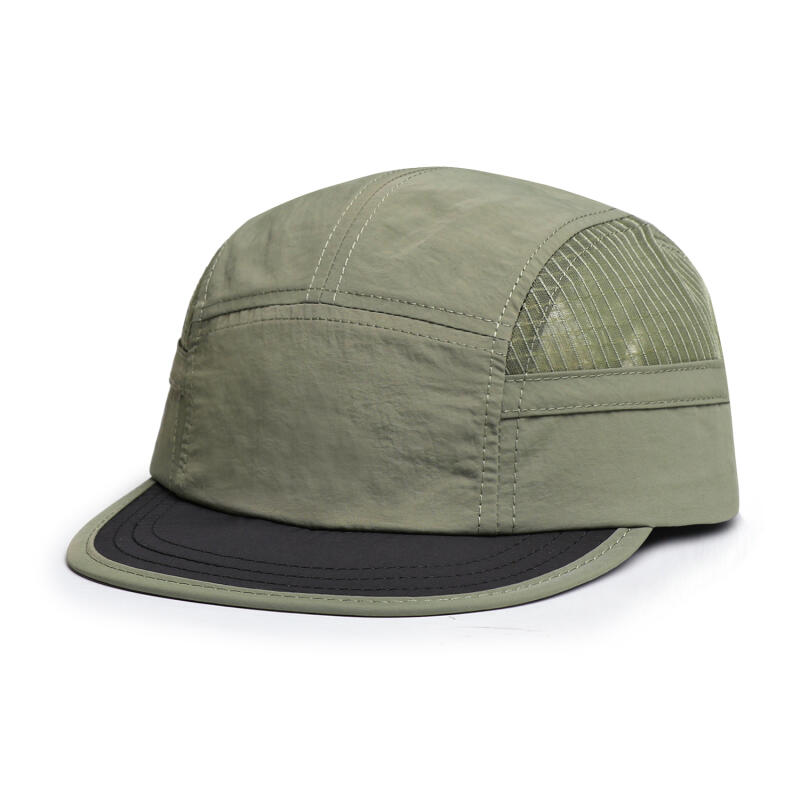 

5 Panel Cap for Men Women, Quick Dry Nylon Mesh Material, Perfect for Running, Camping, Outdoor Sports,Daily Casual Fashion Wear зелений