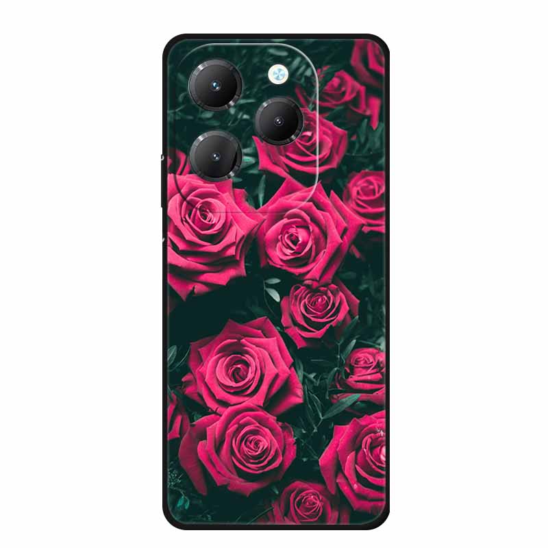 For Infinix Hot 40 Pro Case Animals Soft Silicone TPU Cover Phone Cases For Infinix Hot 40i Hot40 X6837 Protective Wolf Coque