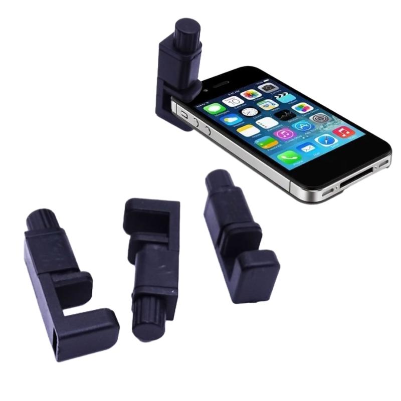 1Pc/4Pcs Fastening Clamps Adjustable Phone Screen Securing Clip with Rubber Pad Fixture Tool for Phone Tablet Screen