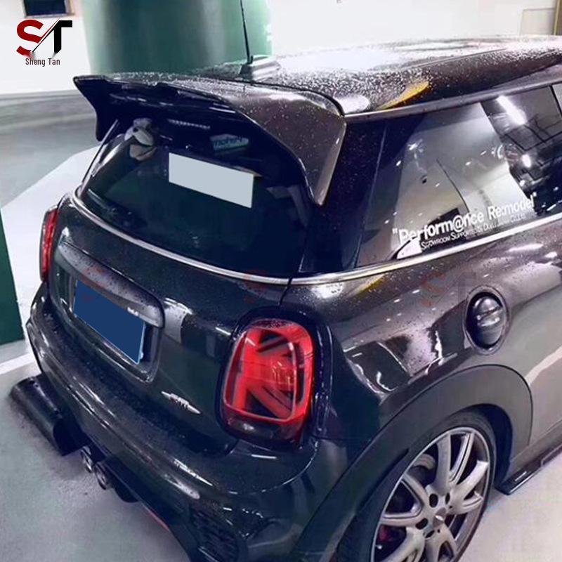 Compatible Carbon Fiber Rear Spoiler for BMW Mini F55 F56 - AG Style Double Layer Roof Wing Diffuser