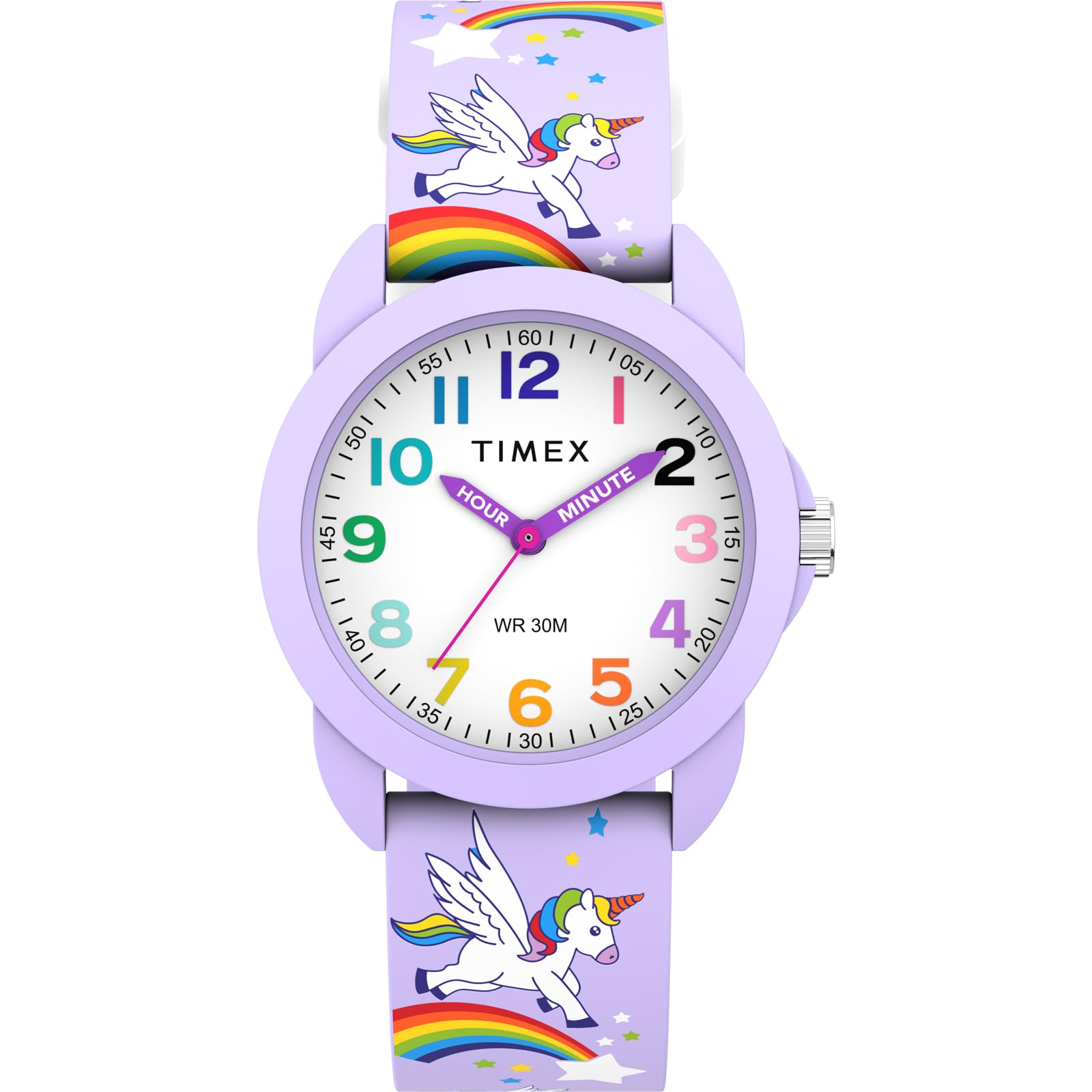 Kids Analog Quartz 30M Water Acrylic White TW2Y59600 [TIMEX] Watch, Resistant, Dial, [Authentic] белый