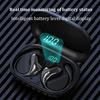 Bluetooth 5.4 Sluchátka s ušním háčkem TWS Bezdrátová sluchátka HiFi Stereo Vodotěsná náhlavní sluchátka LED displej Dlouhá výdrž Běžná sluchátka