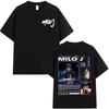 Rapper Milo J 166 Album Merch T Shirt Men Women Clothing Fashion Hip Hop T-shirts Cotton Casual Short Sleeve T-shirts Streetw...