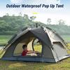 Cort Pop Up Impermeabil în aer liber pentru 3-4 persoane Corturi instantanee cu două straturi Corturi automate pentru camping