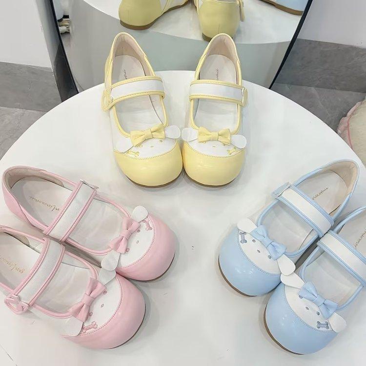 Niche original Lolita shoes Mary Jane women's shoes cute Japanese round head flat-soled leather shoes lo shoes jk uniform single shoes