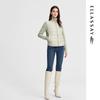 ELLASSAY Women's Knit Stand Collar Down Jacket