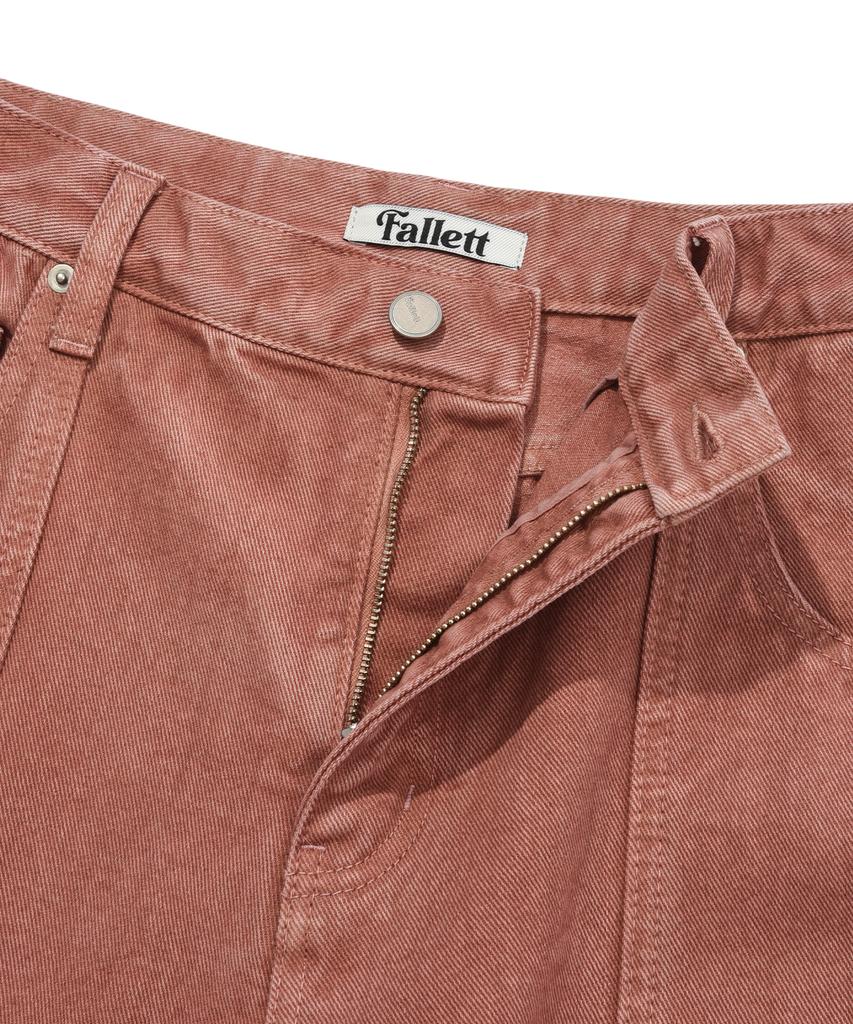 FALLETT Pigment Curved Pants Pink