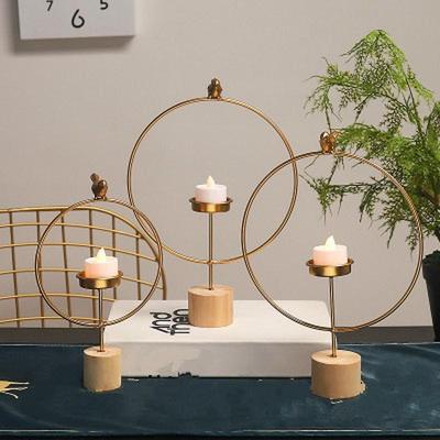 Kreative geometrische Kerzenhalter im nordischen Stil für Heim-, Wohnzimmer- und Tischdekoration, Metallhandwerk, Kerzenständer