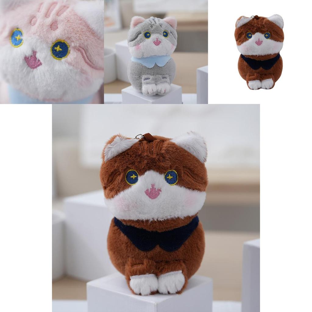 Cute Soft Cat Plush Keychain Fluffy Stuffed Toy Perfect For Bag Accessories