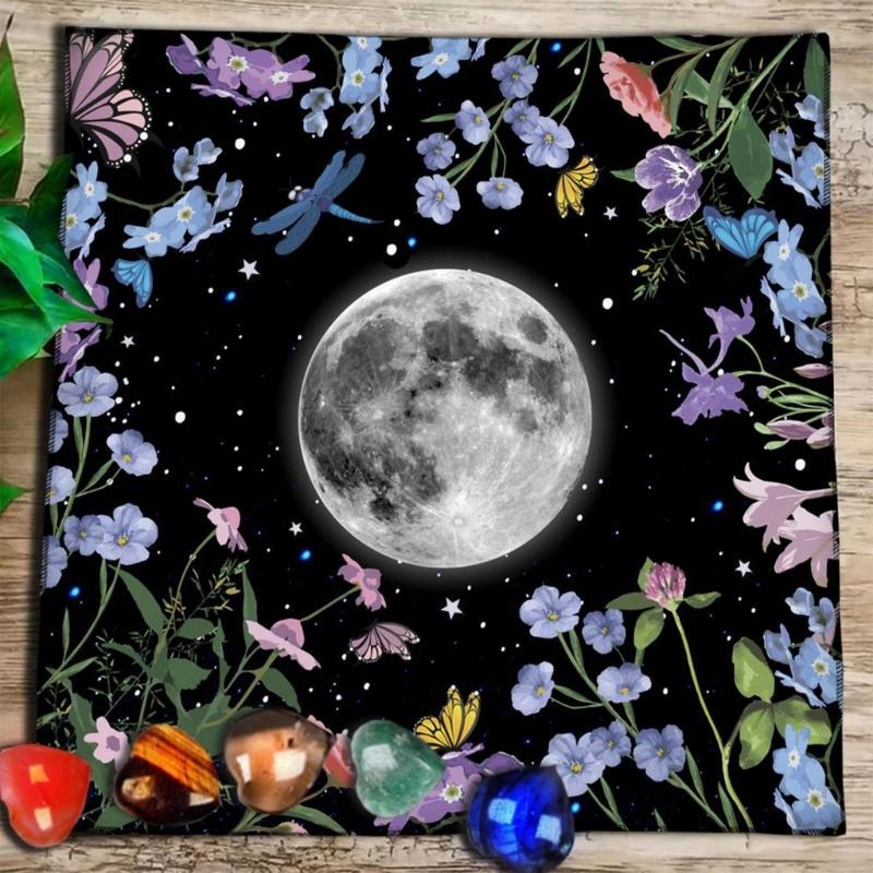 Geometric Divinations Table Cloth Board Game Oracles Card Pad Rune Support Mat
