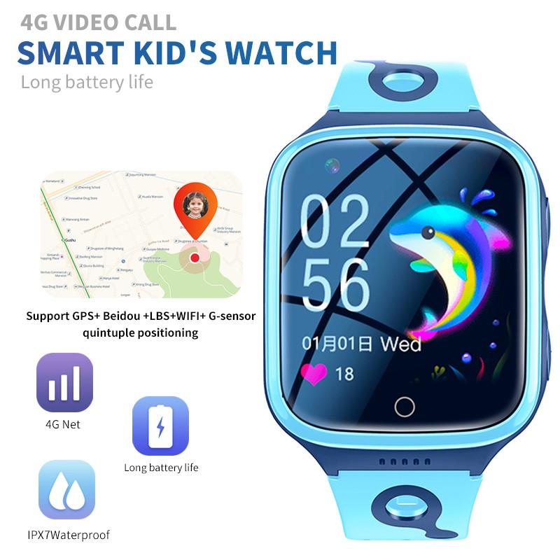 Buy Kids Smart Watch 4G GPS WiFi Phone Watch 1000mAh Video Call Tracker ...