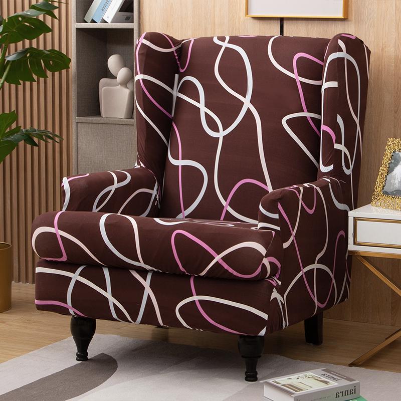 

Чехол на кресло с подголовником, 2 шт./комплект, эластичный чехол для дивана, чехол для кресла, защитный чехол для дивана, эластичное дно для гостиной 1-seater
