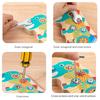 Montessori Children's Early Education Wooden Dinosaur Screw Nut Combination Puzzle Refined Action Disassembling Christmas Gift