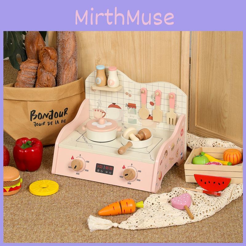 Wooden Simulation Kitchen Cooking Utensils Children Puzzle Toy Set For Imaginative Play And Development