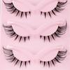 5 Pairs Cat Eye Lashes Natural False Eyelashes Fox Eye Faux Mink Eyelashes