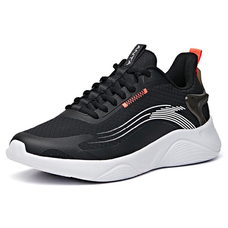 Anta Comfortable Breathable Low top Running Shoes Men's Black 912035561-4