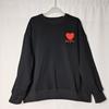 Pure Cotton Washed Terry round Neck Pullover Long sleeve Hoodie Women Loose Casual Love Embroidery Lazy off Season Clearance
