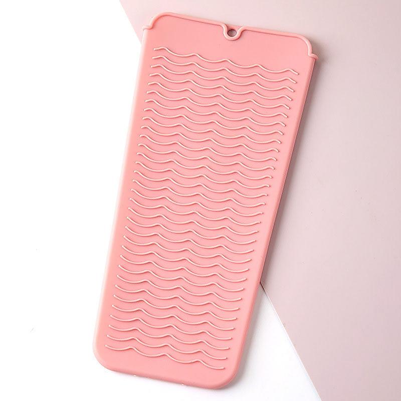 1Pc Silicone Hair Curling Wand Cover Non-Slip Flat Curling Iron Insulation Mat Hair Straightener Storage Bag Hairdressing Tool