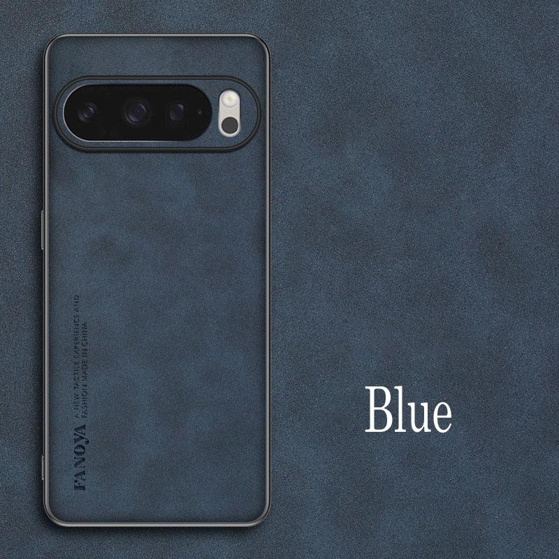 Luxury Sheepskin Leather Shockproof Silicone Case For Google Pixel 10 9 8 7 6 Pro XL Pixel10 Pixel9 Pro 9A 8A 9A 6A Phone Cover