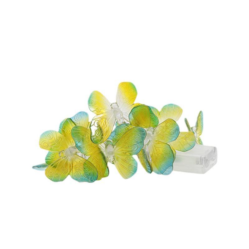 Butterfly Solar String Lights: LED Colorful Décor for Courtyard, Room, and Camping Atmosphere