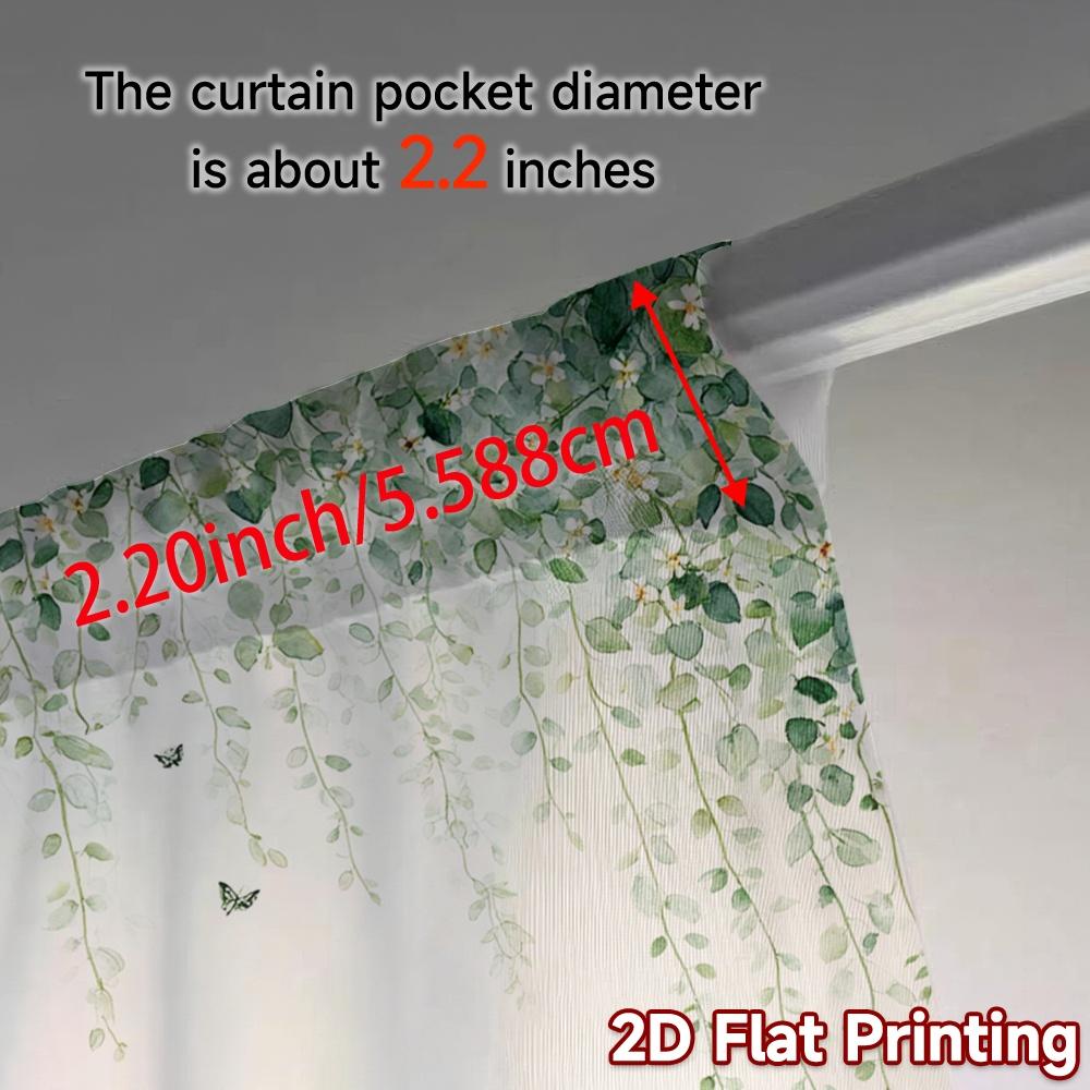 Flat Printing Jit Curtains Without Rod Floral Flutter Chic Curtain Fabric Prints Home Decor Semi Sheer Set Of 2 Made Polyester