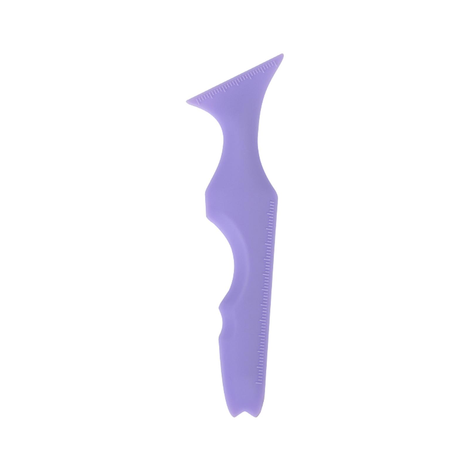 

Многоразовая стелька-карандаш для подводки глаз, шаблон карандаша для бровей, инструмент для быстрого макияжа глаз в качестве защиты ресниц One Size фиолетовый