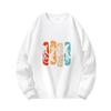 Vintage-style Cycling Enthusiast Graphic Print, Crewneck Casual Sweatshirt, Suitable for Outdoor Sports, Loose-fitting, Comfortable