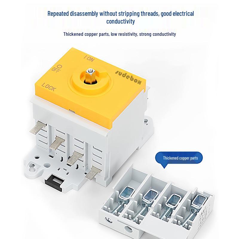 4P 32A 1000V DC Solar Combiner Box Isolator Switch
