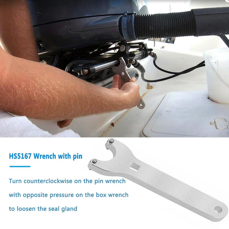 Kit Etanșare Cilindru Direcție Hidraulic Montare Frontală Cu Cheie Pini Pentru TM HS5157 Accesorii Barcă Piese Auto Marine Cu Cheie